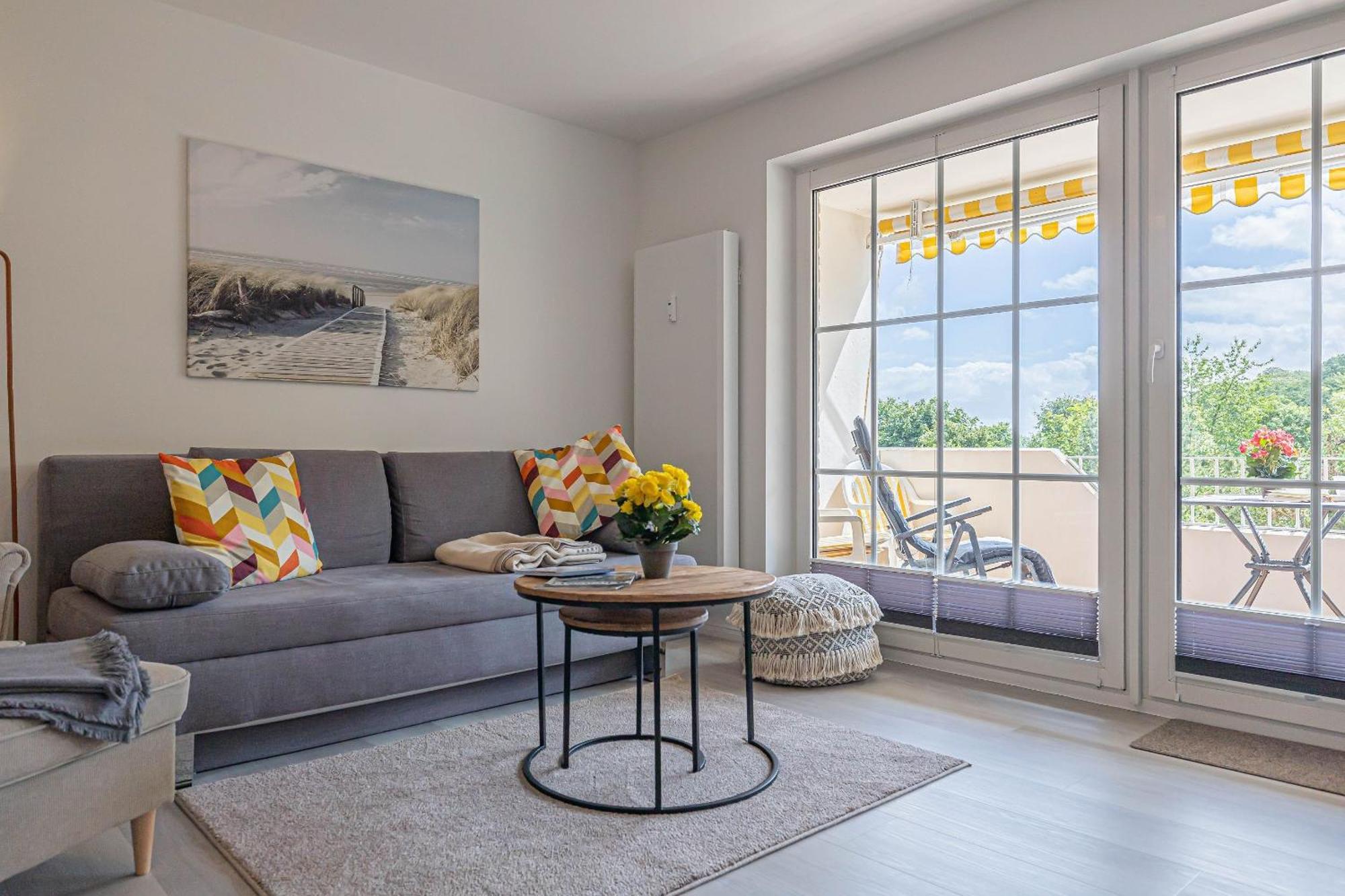 Fewo1846 - Strandresidenz Wassersleben Suedblick App 689 - Komfortables Apartment Mit Balkon Und Meerblick 哈里斯莱 外观 照片