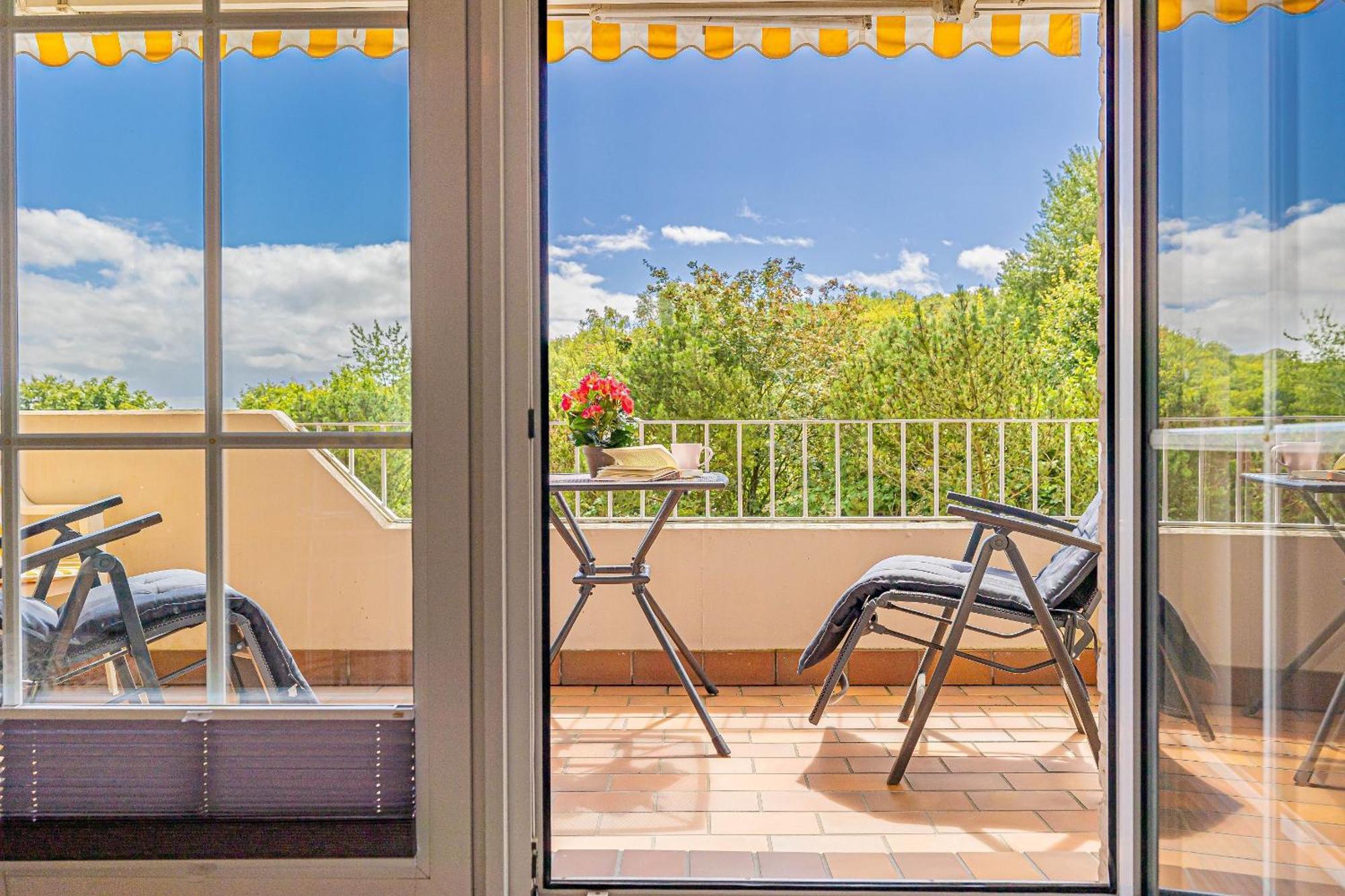 Fewo1846 - Strandresidenz Wassersleben Suedblick App 689 - Komfortables Apartment Mit Balkon Und Meerblick 哈里斯莱 外观 照片