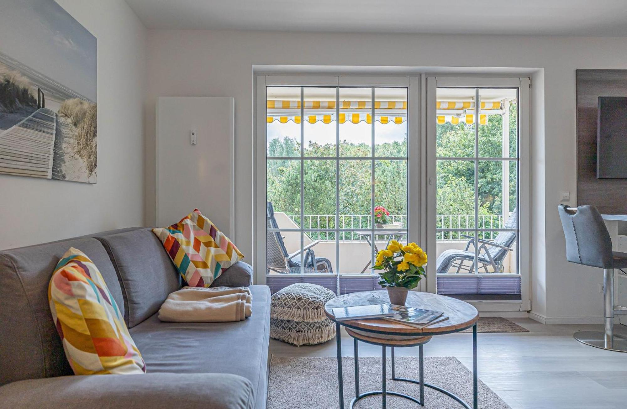 Fewo1846 - Strandresidenz Wassersleben Suedblick App 689 - Komfortables Apartment Mit Balkon Und Meerblick 哈里斯莱 外观 照片